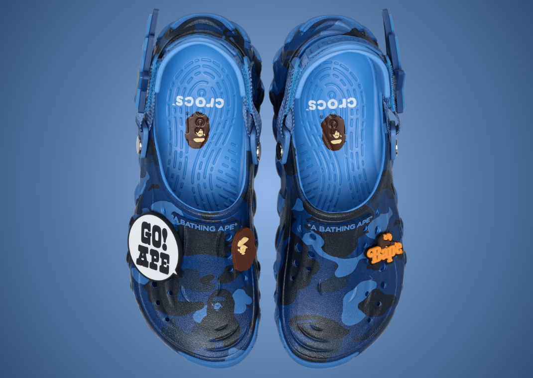 BAPE x Crocs Echo RO Clog Navy Top