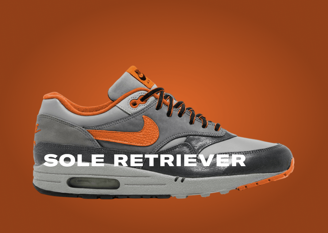 HUF x Nike Air Max 1 Anthracite Brilliant Orange