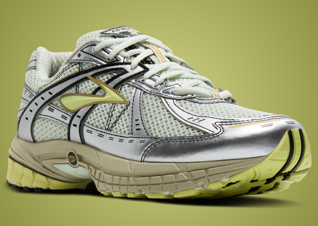 Brooks Adrenaline GTS 10 White Silver - Lateral