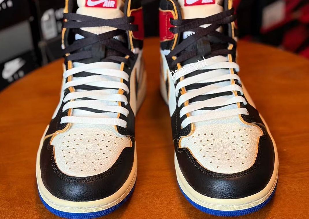 fragment design x Union LA x Air Jordan 1 Retro High OG Chicago Royal Toe