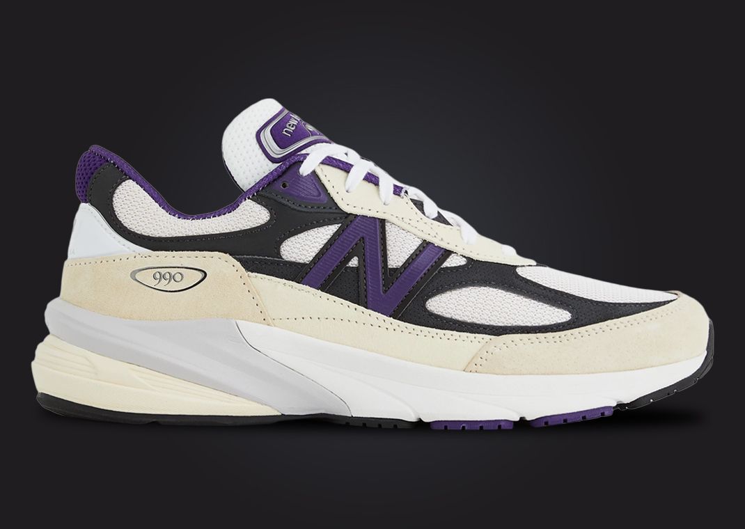 New Balance 990v6 Made in USA White Black Plum Lateral