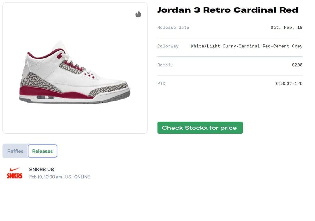 Air Jordan 3 Cardinal Red Release Guide