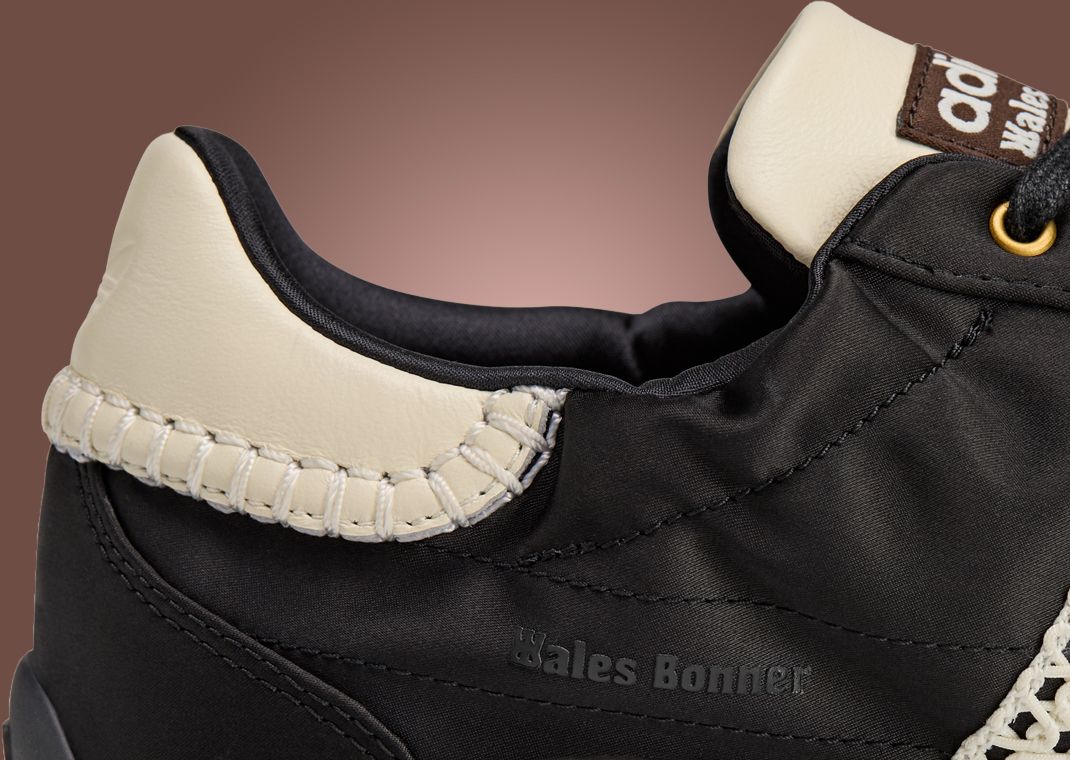 Wales Bonner x adidas Karintha Lo Black - Heel Detail