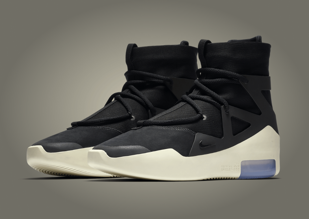 Nike Air Fear of God 1 Black Angle