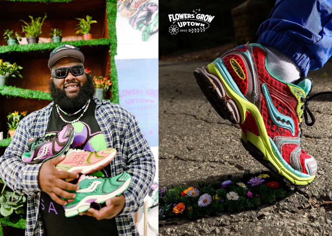 Jae Tips x Saucony ProGrid Triumph 4 Flowers Grow Uptown Poison Ivy