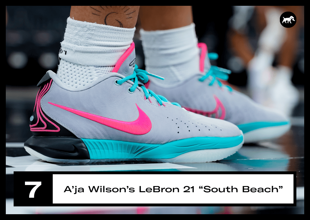 A’ja Wilson x Nike LeBron 21 South Beach PE