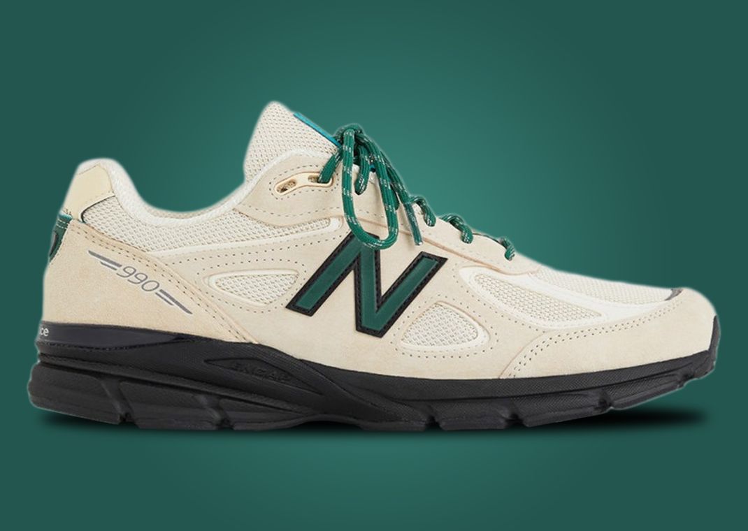 サイズ27.0 New Balance 990 スニーカー クリーム/グリーン サイズ27.0