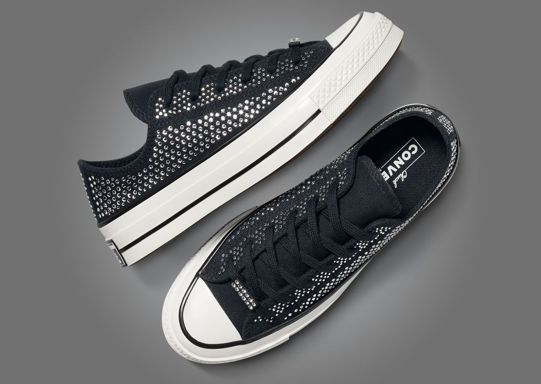 Swarovski x Converse Chuck Taylor Ox Black White Medial