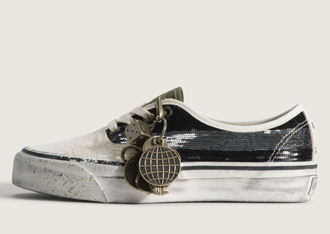 Vans Authentic La Habana Black White - Lateral