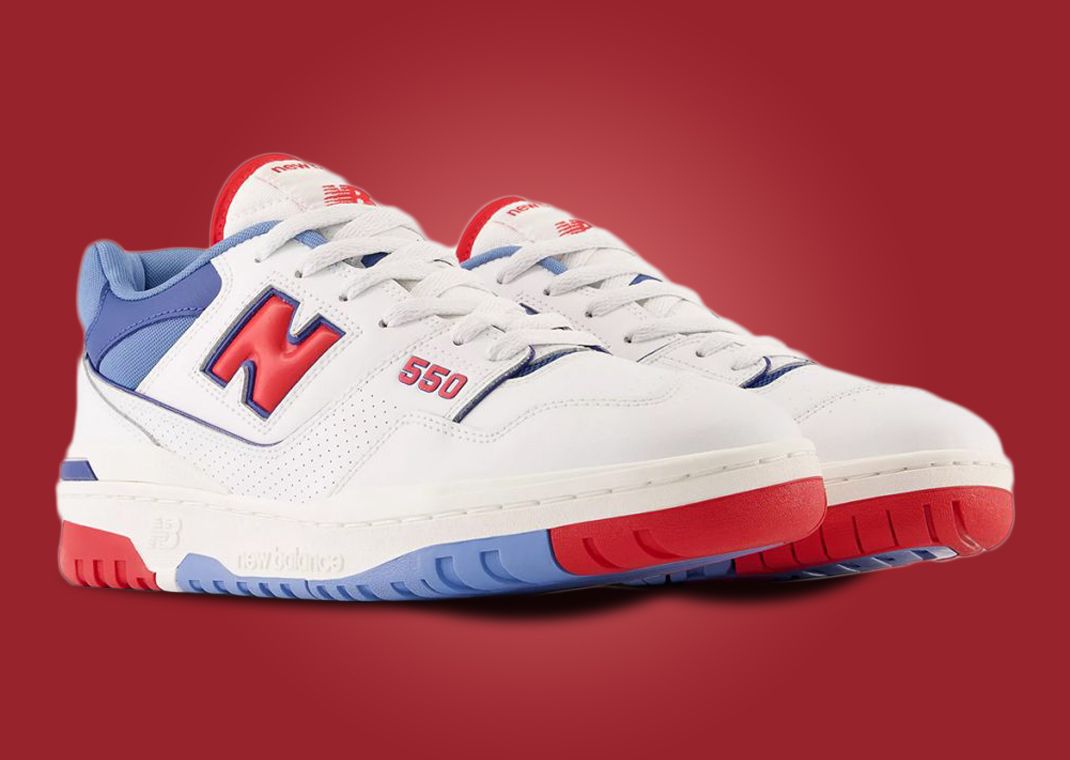 New Balance 550 White Red Blue