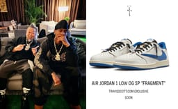 Travis Scott’s Latest fragment design Air Jordan 1 Low is Exclusive to His Website