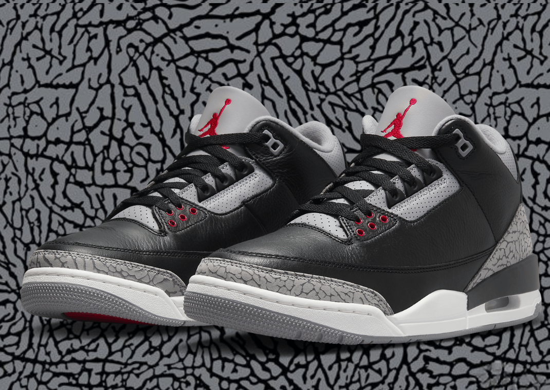 The Air Jordan 3 Black Cement Releases November 2024