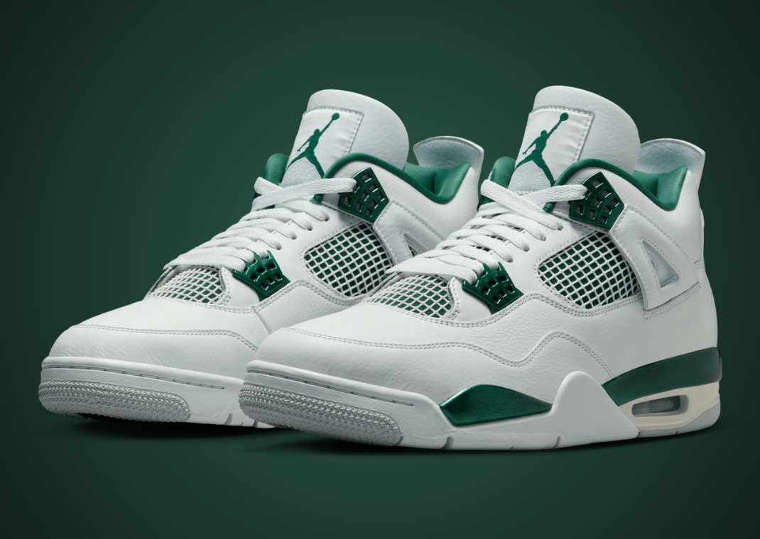 Air Jordan 4 Retro Oxidized Green Angle