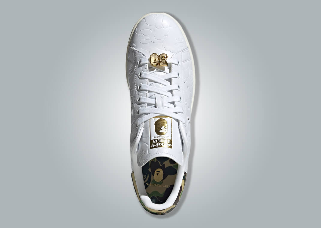 The BAPE x adidas Stan Smith Cloud White Restocks June 2025