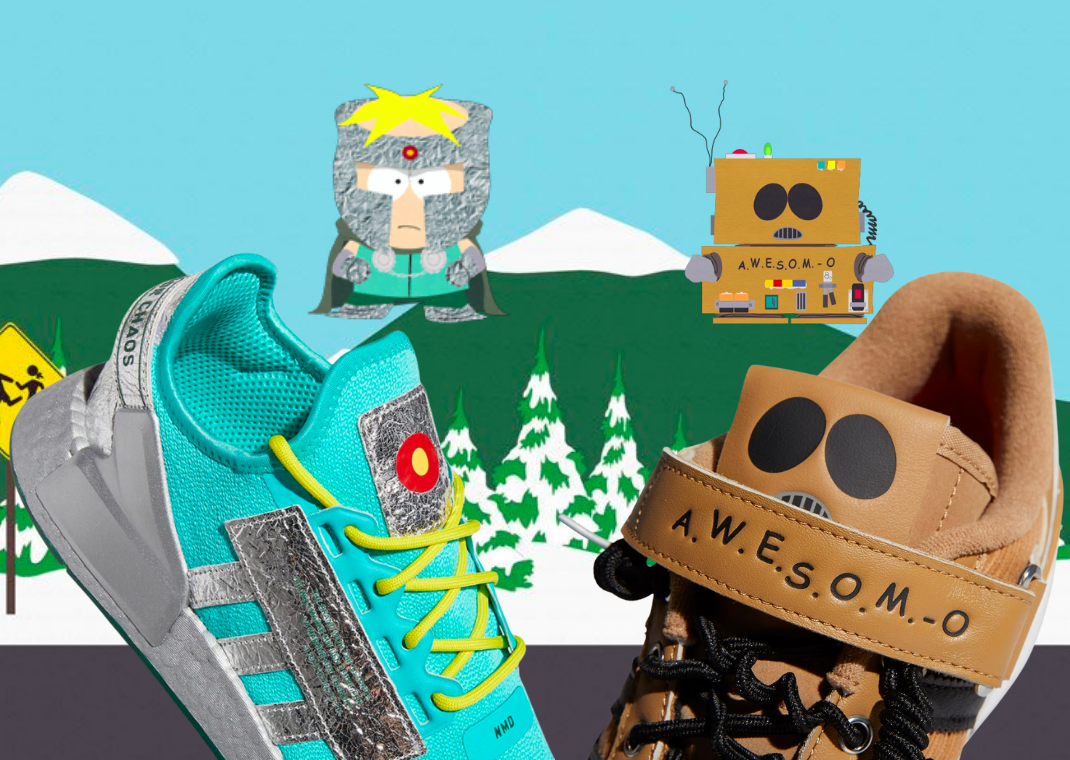 South Park x adidas NMD R1 V2 Captain Chaos and Forum Low Awesom-O