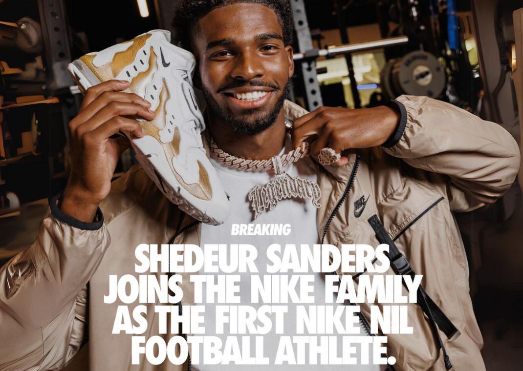 Nike Signs Deion Sanders' Son Shedeur Sanders to NIL Deal