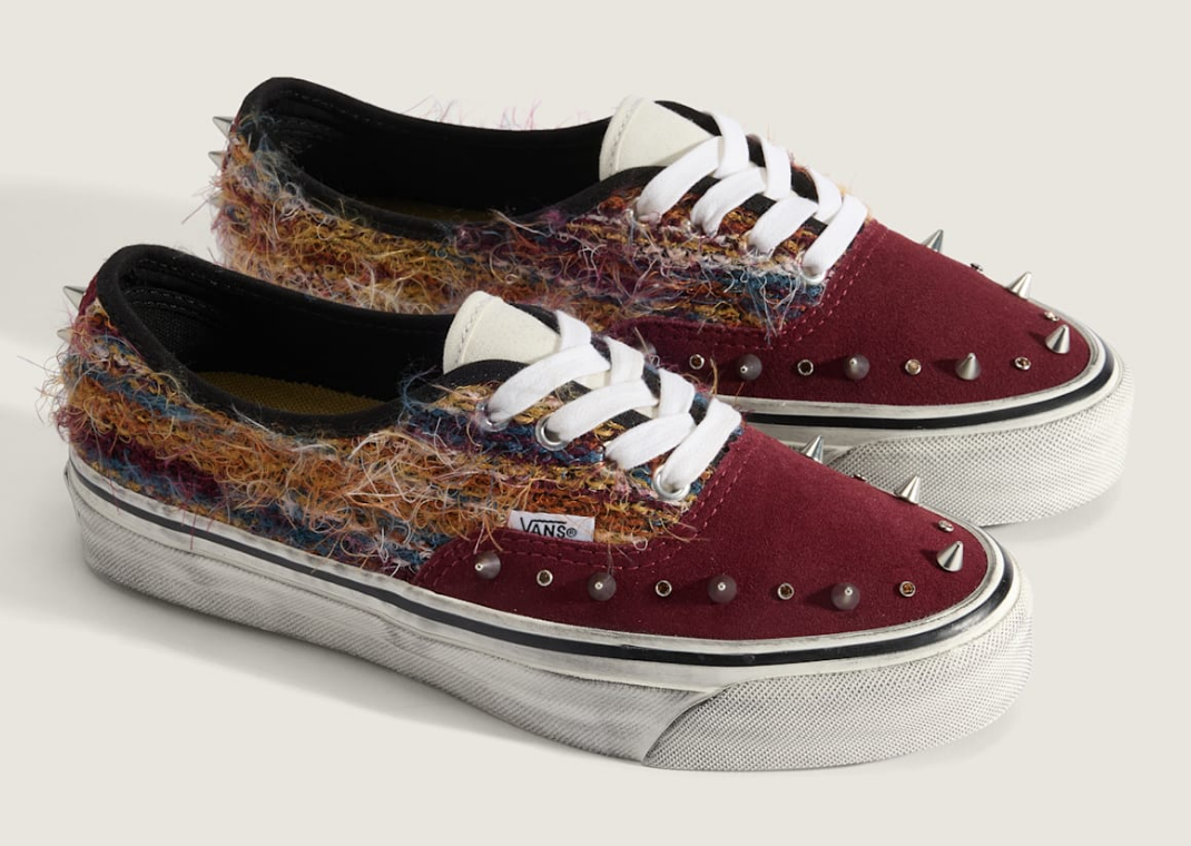 Vans Authentic Ibiza Burgundy Multi - Angle