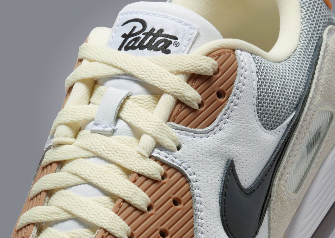Patta x Nike Air Max 90 Waves Particle Grey Coconut Milk Detail