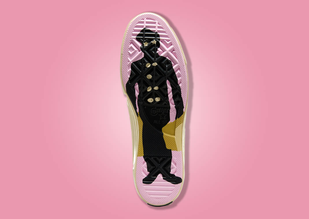 GOLF le FLEUR* x Converse Chuck 70 Ox Digital Leopard Pink Outsole