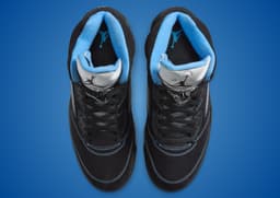 Air Jordan 5 Retro Black University Blue above