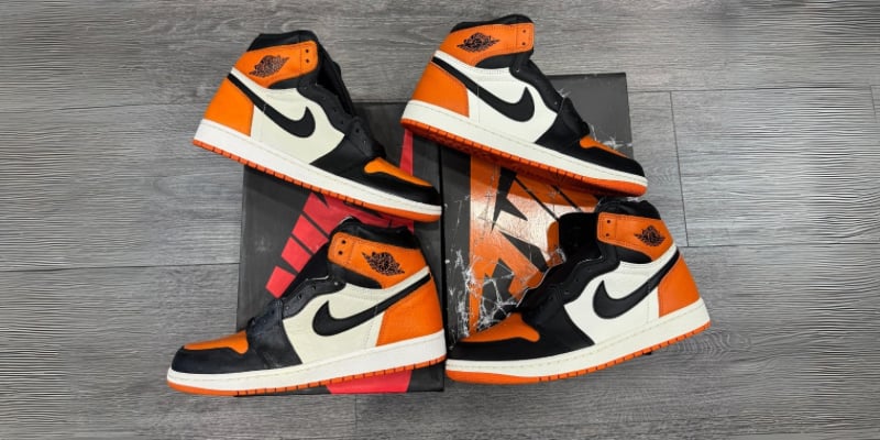 2015 vs. 2025 Air Jordan 1 High Shattered Backboard