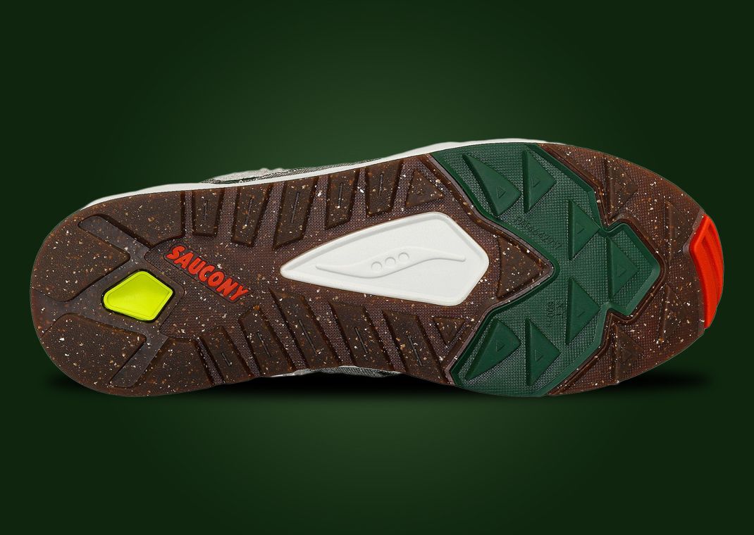 Bodega x Saucony Grid Shadow 2 Jaunt Woven Outsole