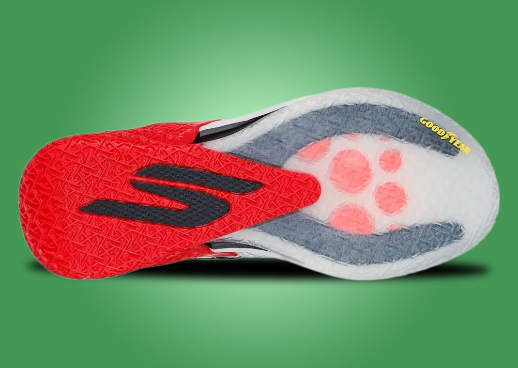 Skechers SKX Reign White Red Black Outsole