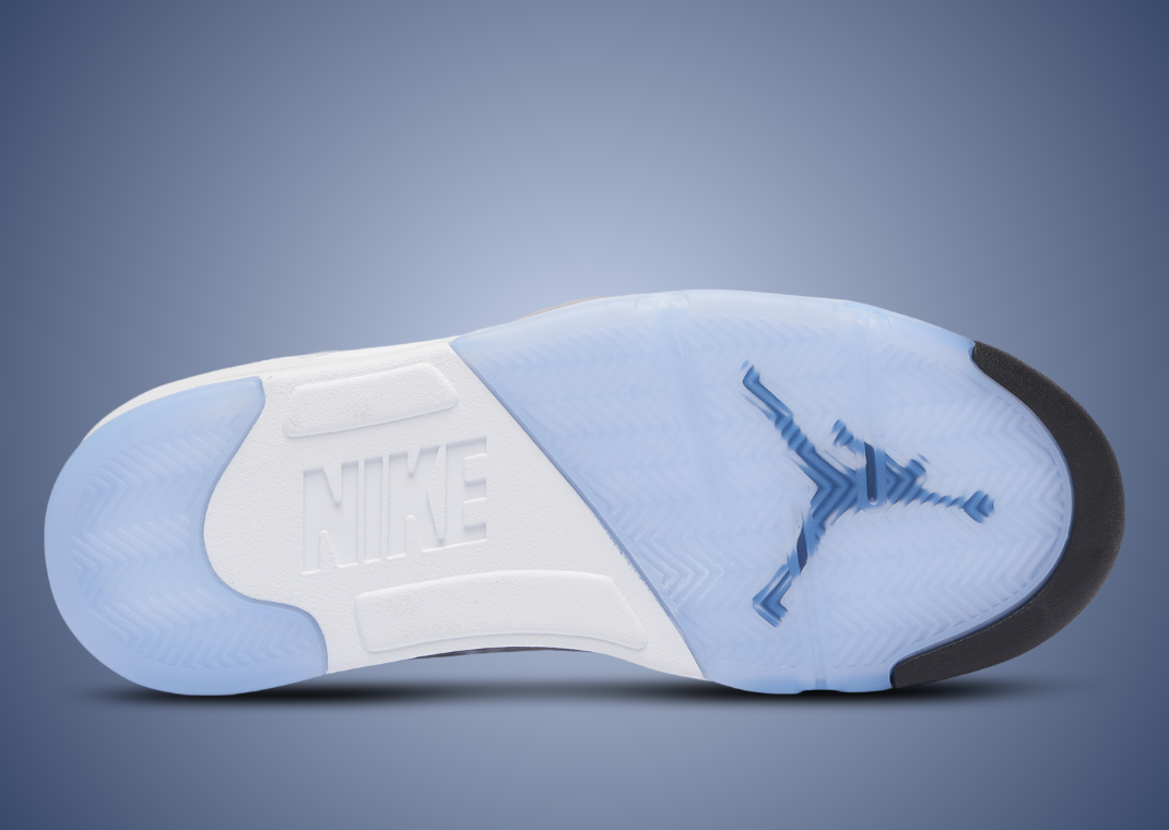 Air Jordan 5 Retro White Metallic - Bottom