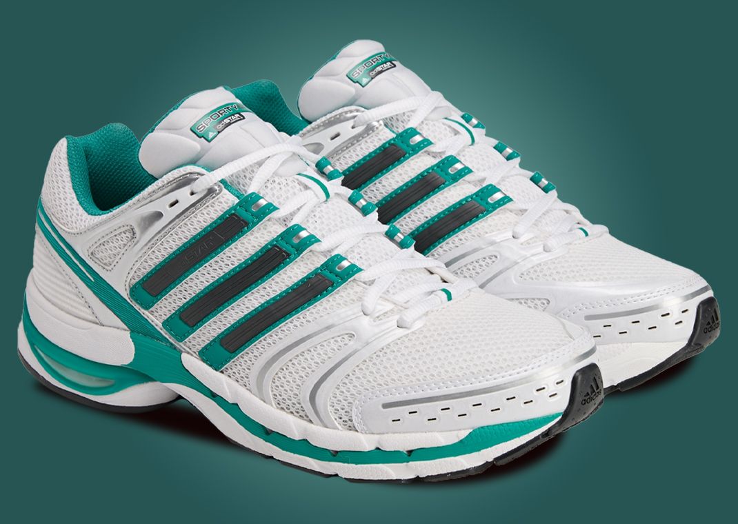 Sporty & Rich x adidas Adistar Control 5 White Green - Angle