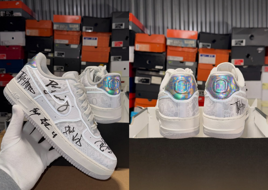 Nike Air Force 1 Oregon Ducks PE White Sample 
