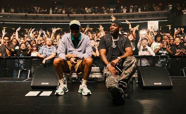 Pharrell Pulled Up to the Miami Clipse Show in a New Green adidas Jellyfish