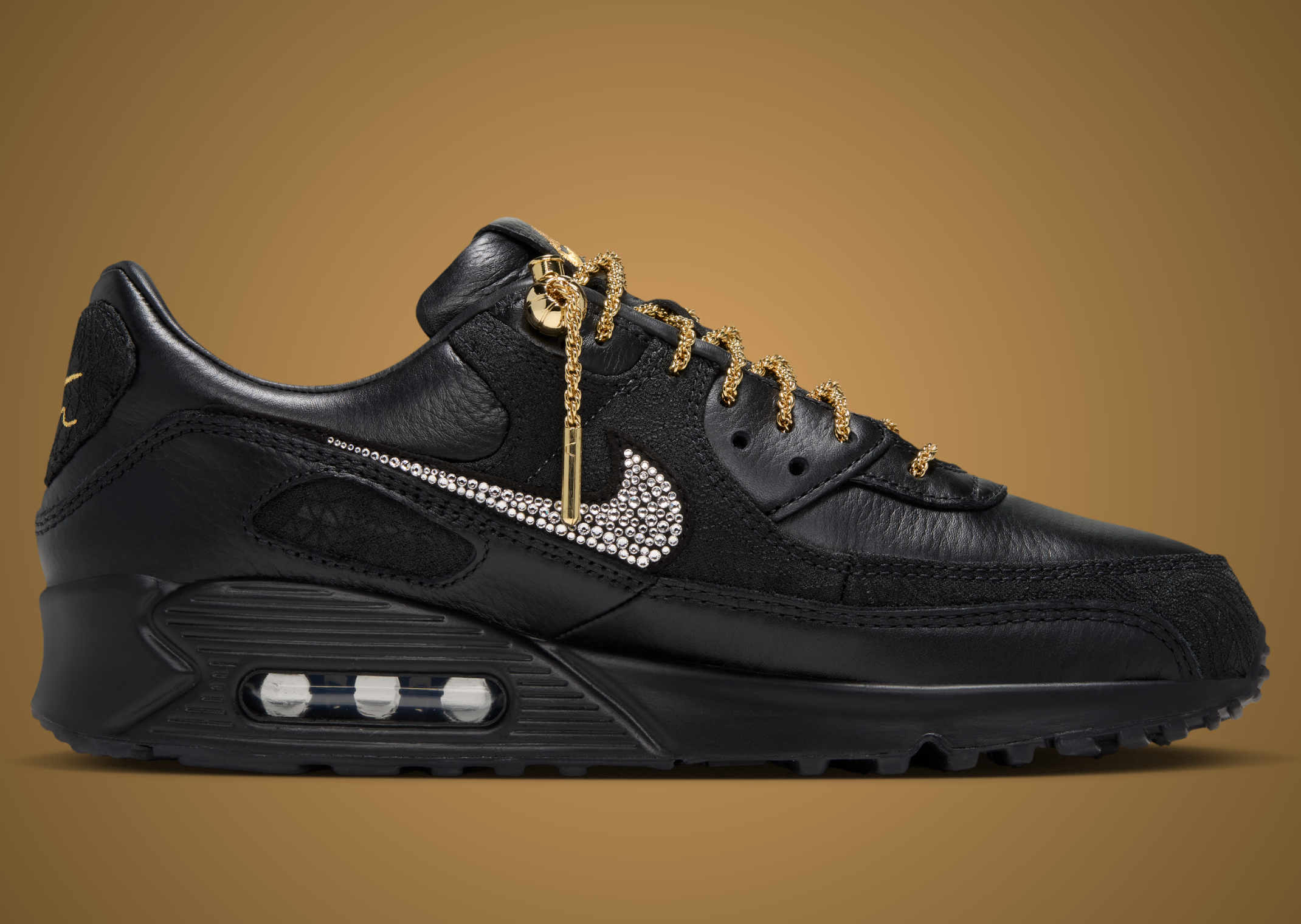 Victor Solomon x Nike Air Max 90 Black - Lateral
