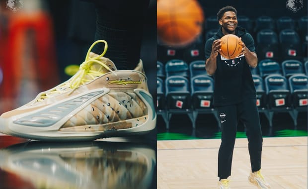 Anthony Edwards Broke Out the Desert Camo Hellstar x adidas AE 2 Against the Hawks