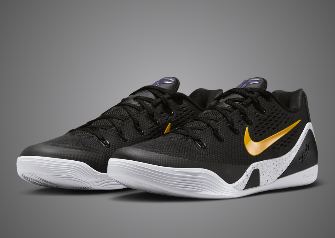 Nike Kobe 9 EM Low Protro Lakers Away Angle