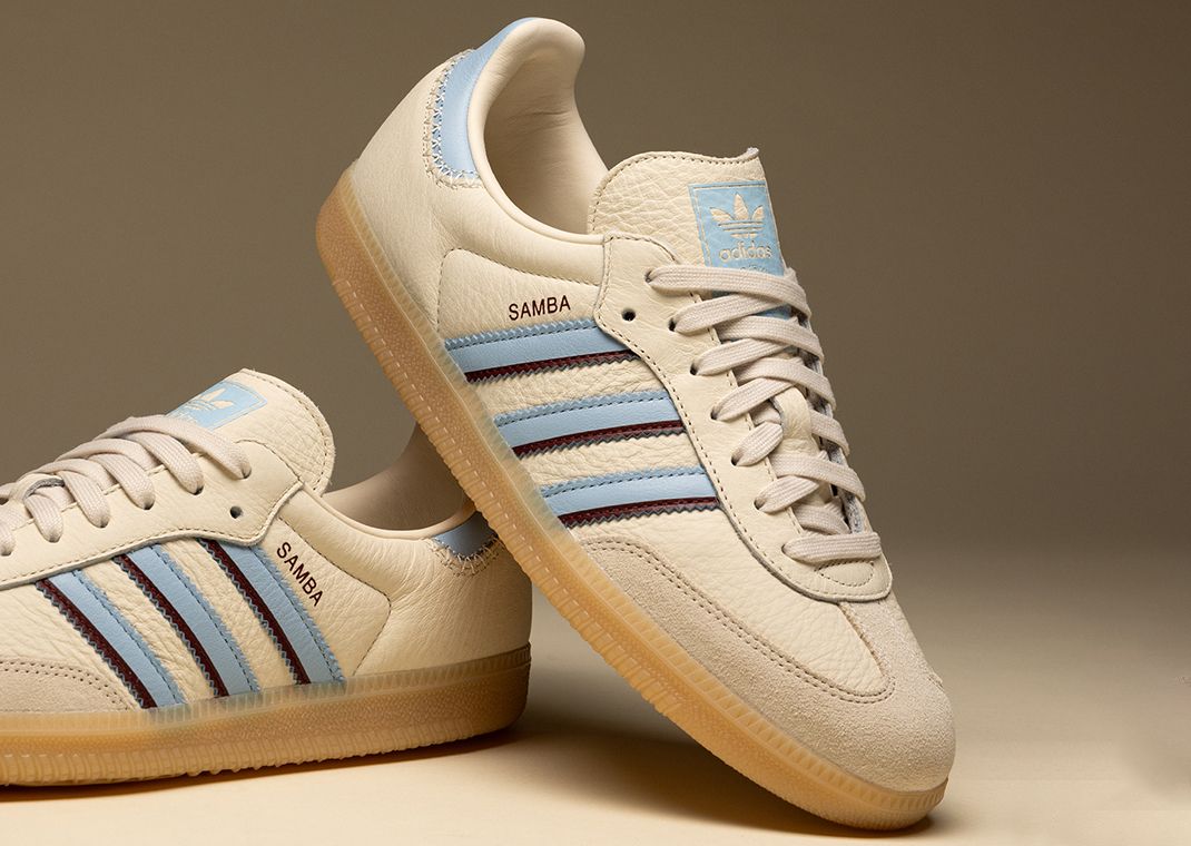 adidas Samba OG White Blue Red Angle