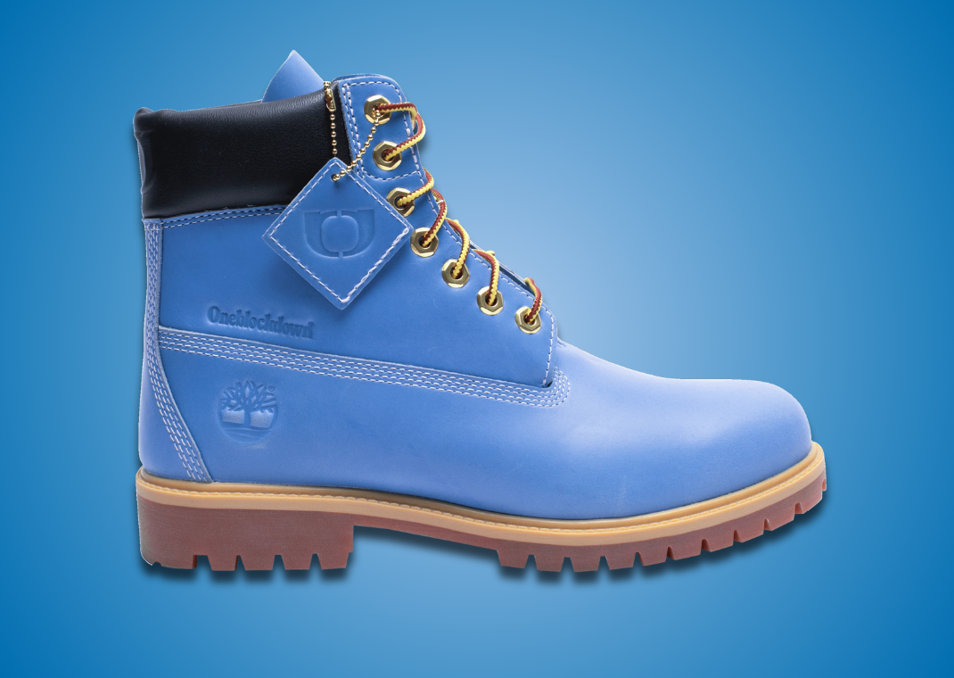 One Block Down x Timberland 6 Inch Lace Up Waterproof Boot Sky - Lateral