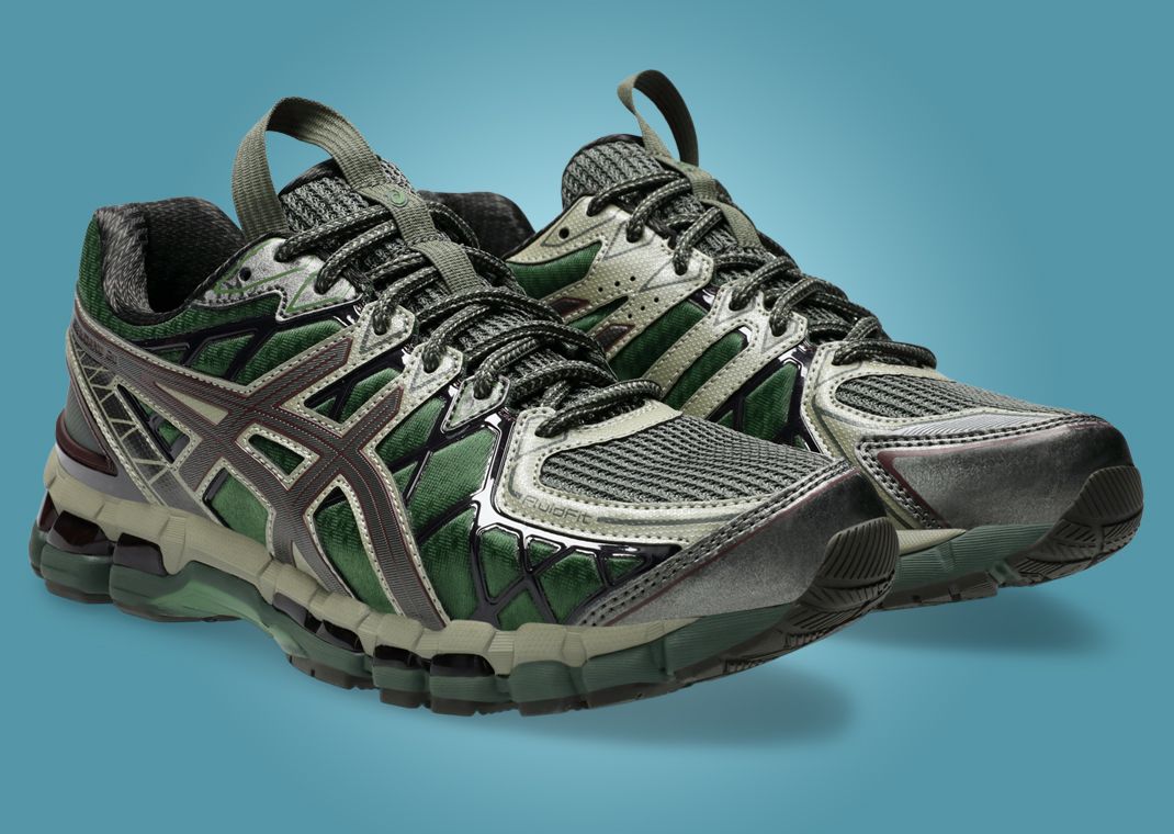 Kiko Kostadinov x Asics UB10-S Gel Kayano 20 Moss Gunmetal Angle