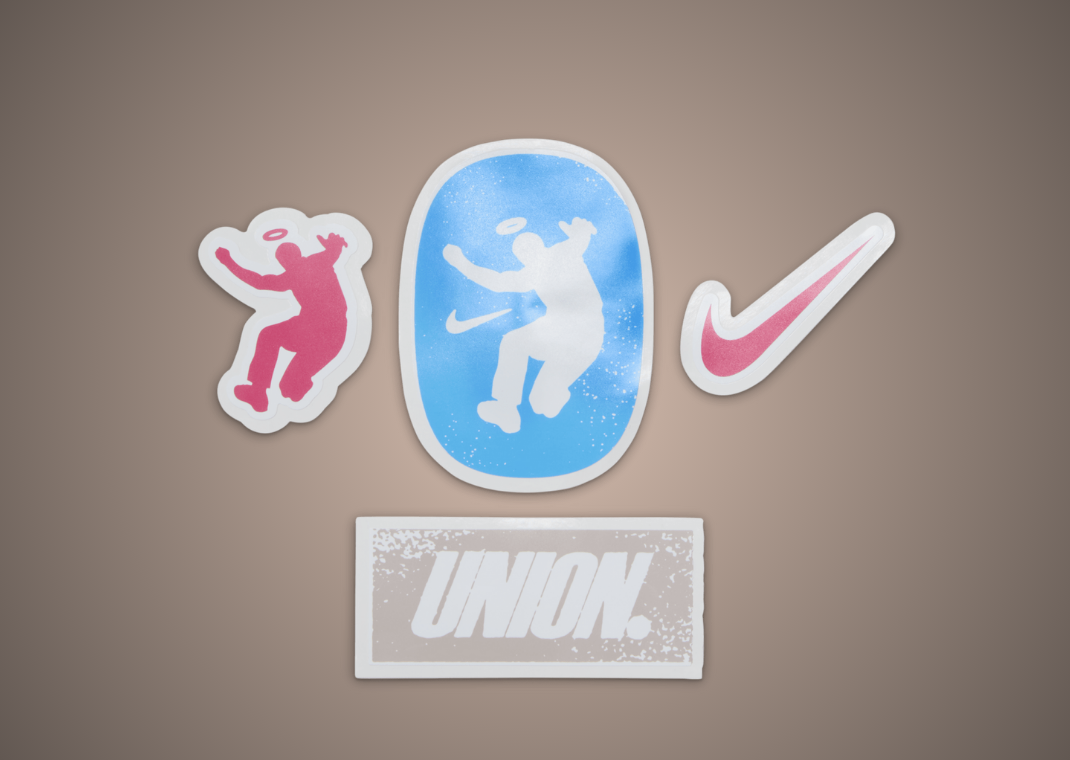 Union x Nike Field General 82 Shimmer Silt Red Stickers