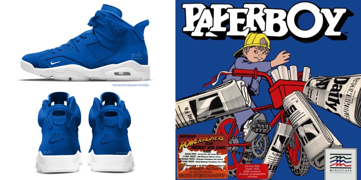 Nigel Sylvester’s Air Jordan 6 Collab is a Tribute to the OG NES Video Game Paperboy