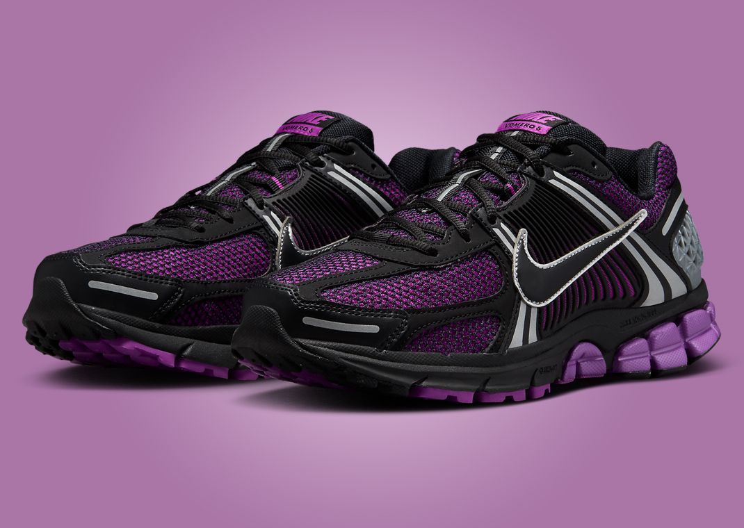 Nike Vomero Premium Black Sneakers with Lavender Swoosh 29270403_58533940_600.jpg main image 3