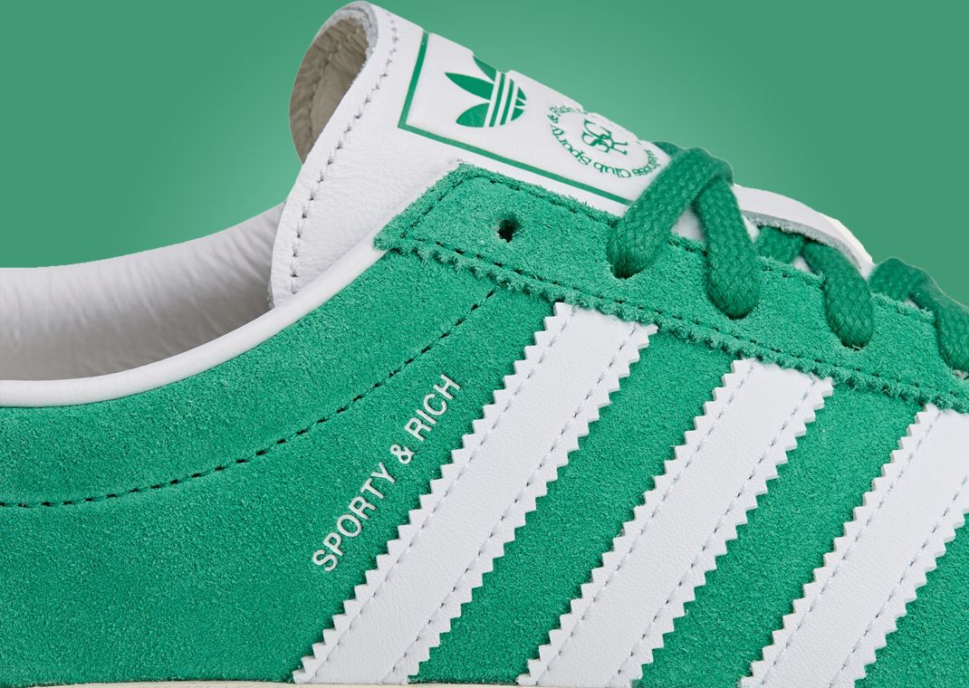 Sporty & Rich x adidas Blanc Court Green Cloud White (W) Detail