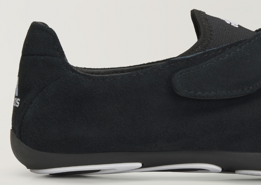 Pharrell Williams x adidas Flat Earther Black White - Heel Detail