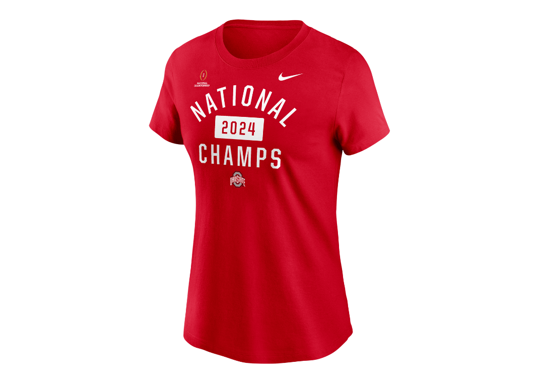 Ohio State Buckeyes 2025 CFP National Champions Pillbox Tee (W)