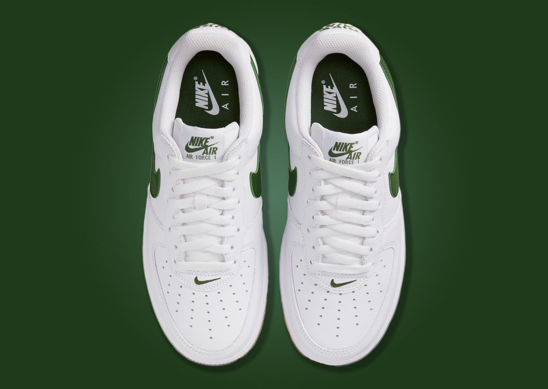 The Nike Air Force 1 Low White Pine Green Gum Looks Oddly
