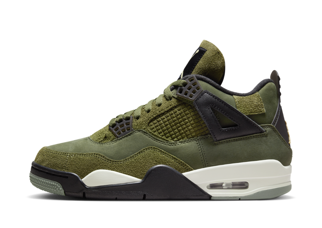 Air Jordan 4 Craft Olive Lateral