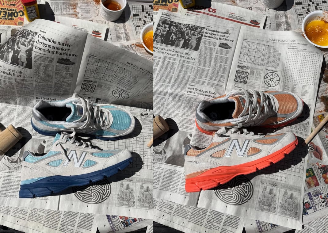 New Balance 990v4 Made in USA Maryland Blue Crab Pack