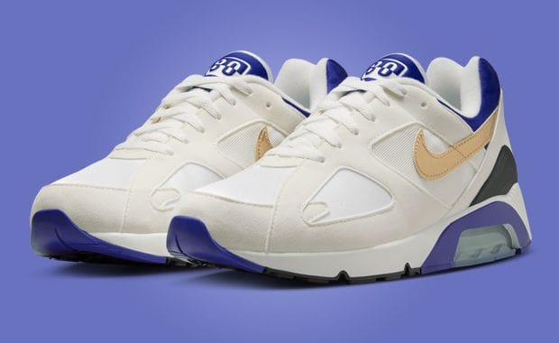 The Nike Air 180 White Bright Concord Releases August 2024