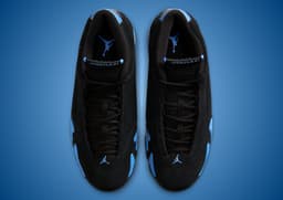 Air Jordan 14 Black University Blue Top