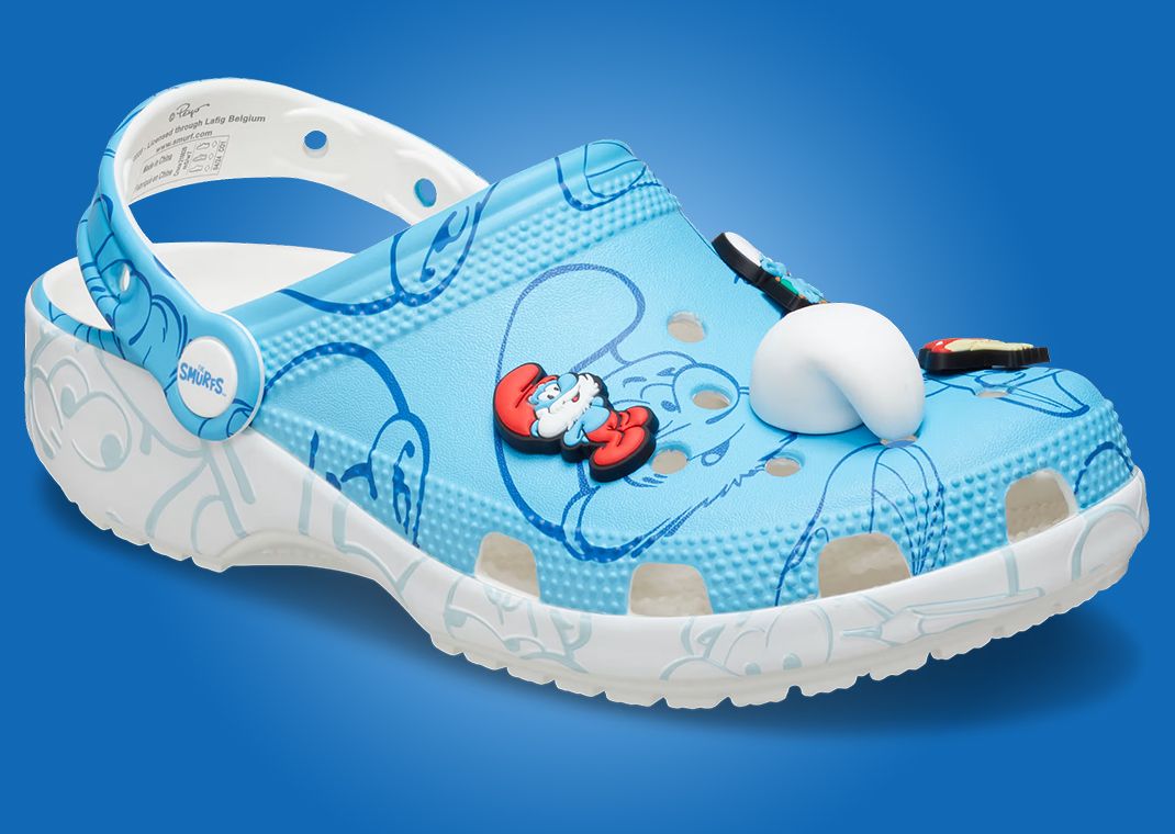 The Smurfs x Crocs Classic Clog Angle