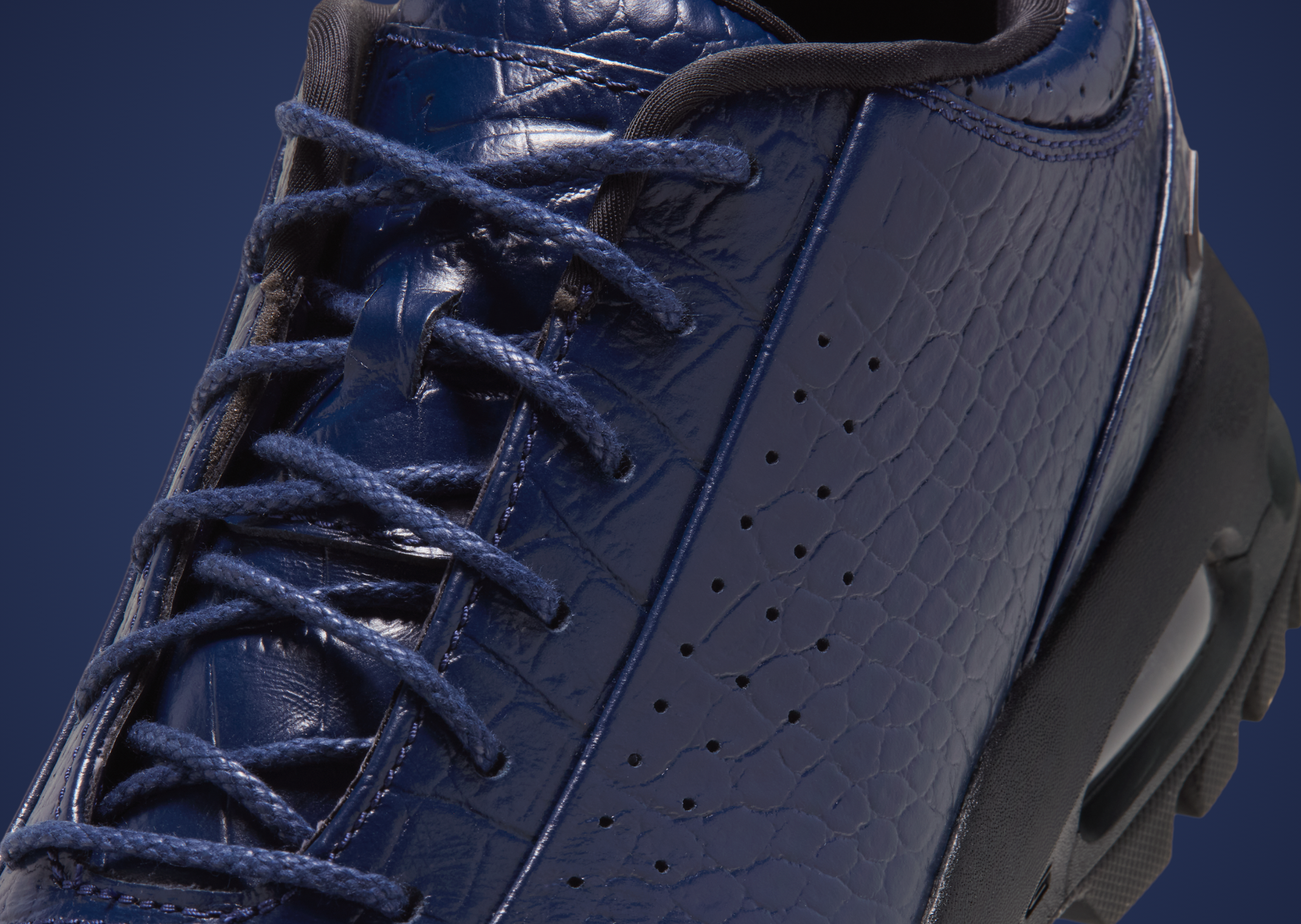 Nike Air Max Goadome Low Croc Midnight Navy - Detail